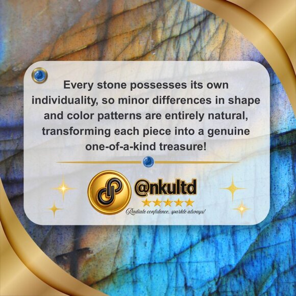 🆕️Boho Chic Labradorite & Kyanite Adjustable Ring | Handmade Statement - Picture 10 of 16